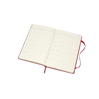 Agenda scolaire semainier Moleskine Couverture rigide 2021-2022 Rouge