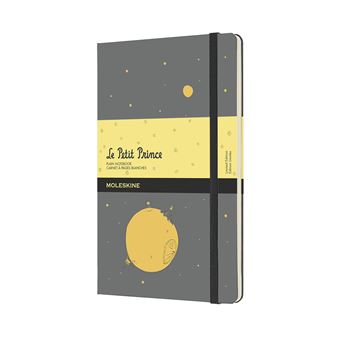 Carnet Moleskine Grand Format à pages blanches Le Petit Prince Édition Limitée Gris