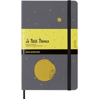 Carnet Moleskine Grand Format à pages blanches Le Petit Prince Édition Limitée Gris