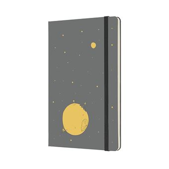 Carnet Moleskine Grand Format à pages blanches Le Petit Prince Édition Limitée Gris