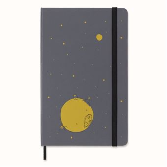 Carnet Moleskine Grand Format à pages blanches Le Petit Prince Édition Limitée Gris