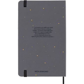 Carnet Moleskine Grand Format à pages blanches Le Petit Prince Édition Limitée Gris