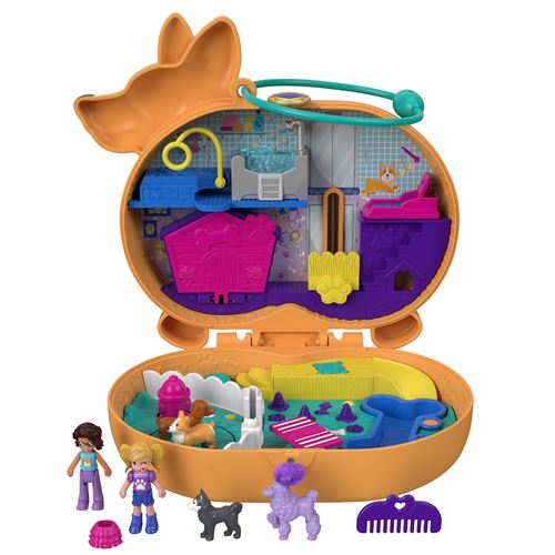 JOUET GRAND HOTEL DE POLLY POCKET + 2 POUPEES INCLUS BOITE NEUVE IDEE  CADEAU