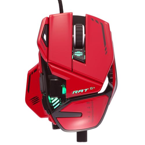 Souris Gaming Mad Catz R.A.T. 8+ ADV Rouge