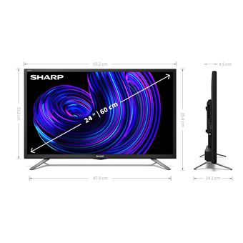 TV LED Sharp 24EE2UM 60 cm HD Smart TV 2023 Noir