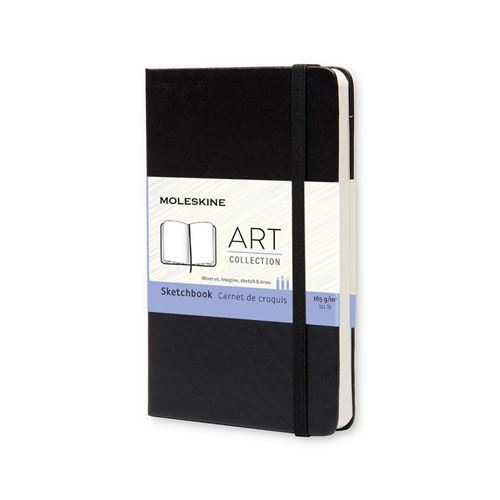 Moleskine Sketchbook Black Pocket Notebook - 8883701054 by Moleskine