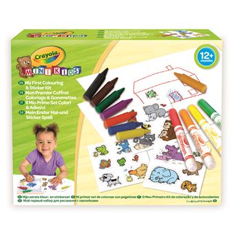Crayola Mon 1er Coffret De Coloriage Et De Gommettes Kit Loisir Creatif Achat Prix Fnac