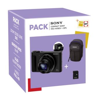 Fnac Pack Sony Cybershot DSC-HX90V Compacte Camera met GPS + Opberghoes + 8GB SD-kaart