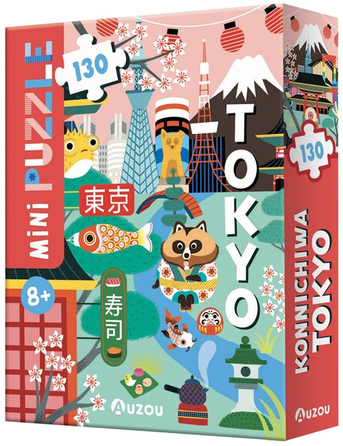 Puzzle enfant Auzou Konnichiwa Tokyo 130 pièces