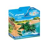 Playmobil Le parc animalier 70358 Alligator avec ses petits