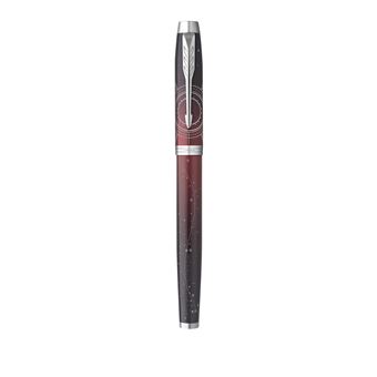 PARKER IM Premium Portal, Stylo roller, Dégradé de rouge, recharge noire pointe fine, Coffret cadeau