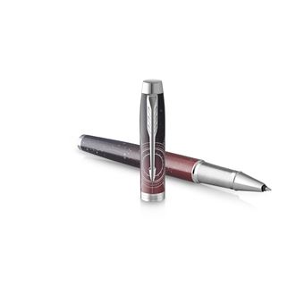 PARKER IM Premium Portal, Stylo roller, Dégradé de rouge, recharge noire pointe fine, Coffret cadeau