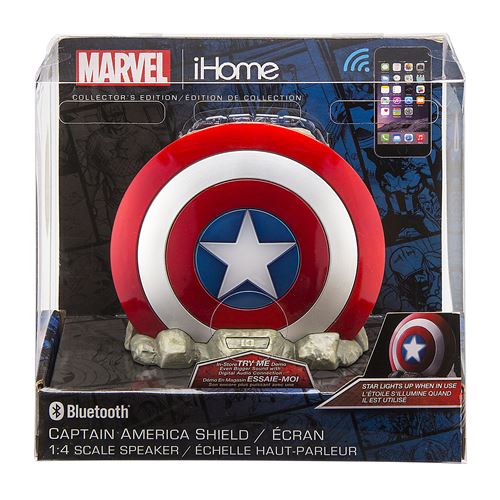 Marvel Comics haut-parleur Bluetooth bouclier de Captain America 21 cm