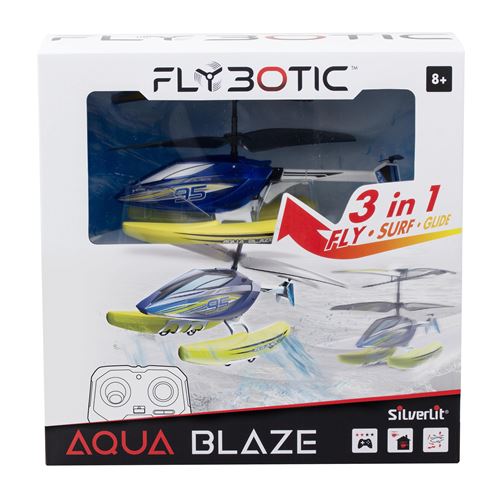 Silverlit Multicolore Hélicoptère Télécommandé Flybotic Aqua Blaze