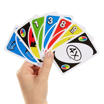Uno Family Card Game, avec 112 cartes dans une boîte de rangement