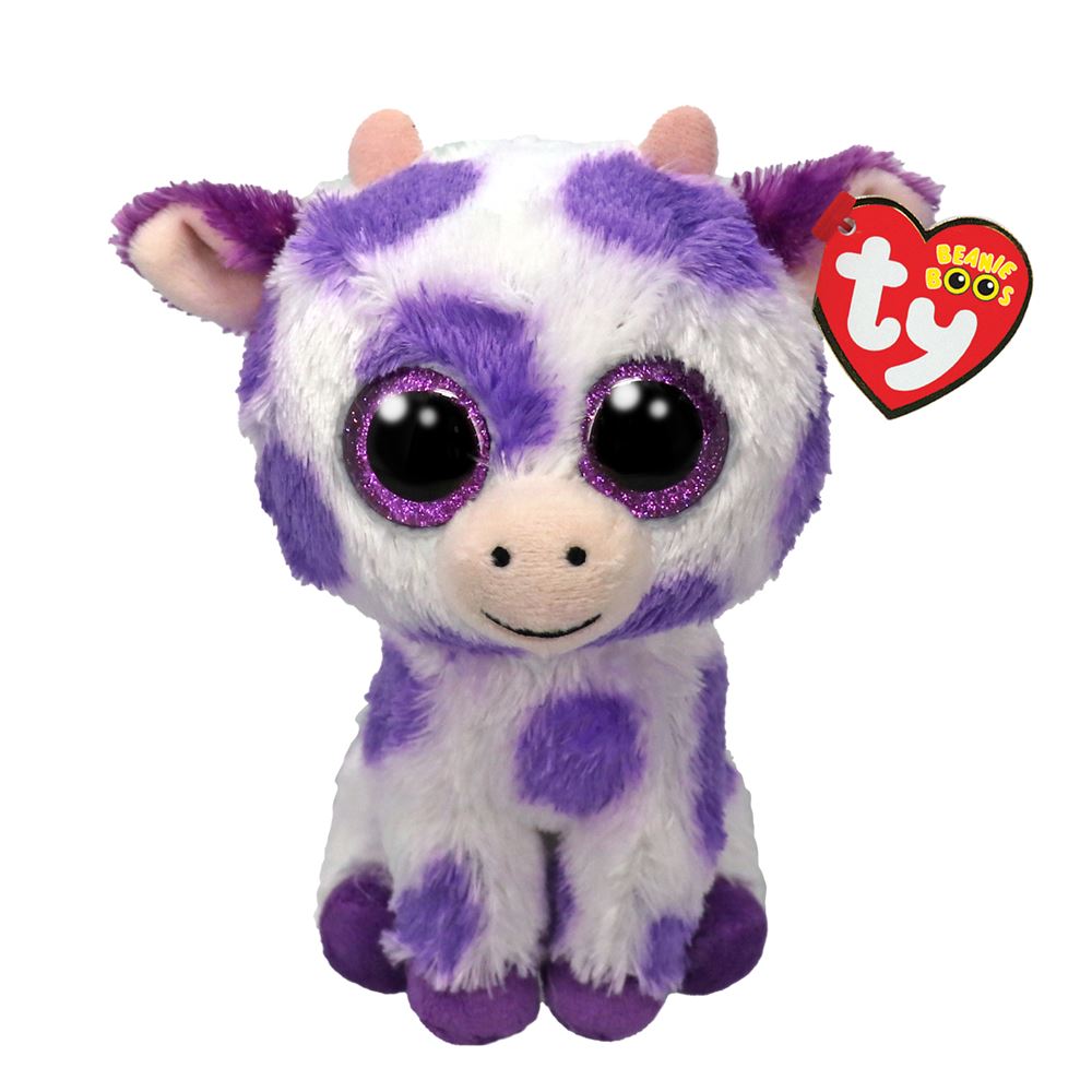 Peluche TY Beaniee Boo s Ethel la vache 15 cm Peluche fnac Belgique