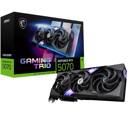 Carte Graphique MSI Nvidia GeForce RTX 5070 12G GAMING TRIO OC