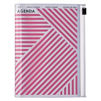 Agenda scolaire Mark's Geometric 2022 2023 A6 Violet