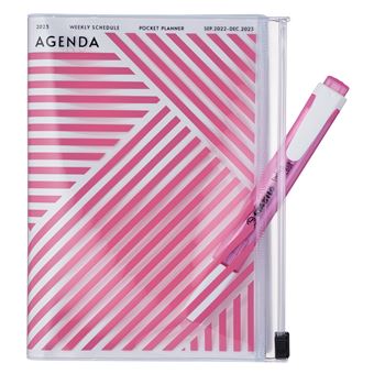 Agenda scolaire Mark's Geometric 2022 2023 A6 Violet