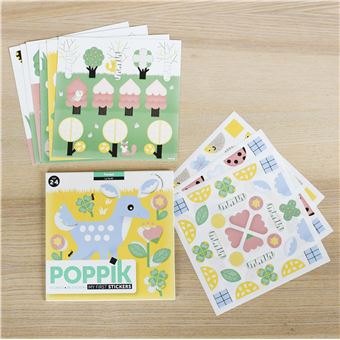 Jeu créatif Poppik Cartes Sticker Baby La Forêt