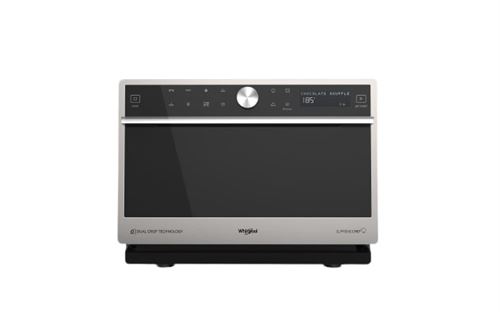 MO Posable Combine, Supreme Chef, Silver Inox, 33L, Plateau 36cm (debrayable), Elec., 1000/1200/1700W. Chaleur Pulsee, 3D System, Crisp, Jet Defrost, Vapeur, Auto Cook (x40), Faire fondre/Ramollir (x8), Maintien au chaud, Levage de pate, Yaourt, AutoClean