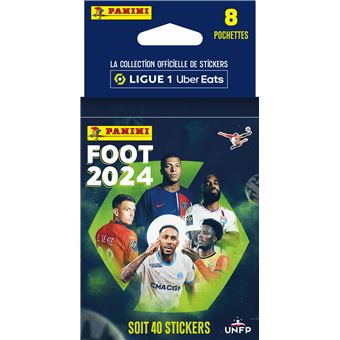 Jeu de cartes Panini Foot Ligue 1 2022 Album avec 5 pochettes