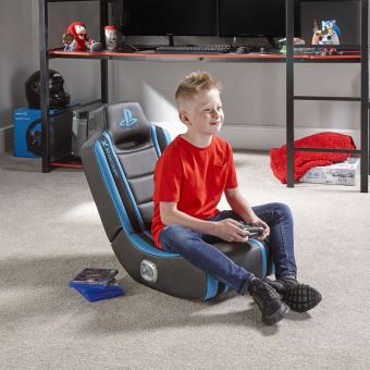 Dragende cirkel Brengen Stout X Rocker - Sony Playstation Floor Rocker Gaming Chair Zwart en Blauw - Gaming  stoel bij Fnac.be