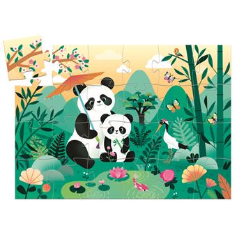 Puzzle enfant Djeco Silhouette Panda 24 pièces