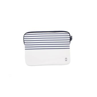 Housse MW Marinière Blanche pour MacBook Air 13"
