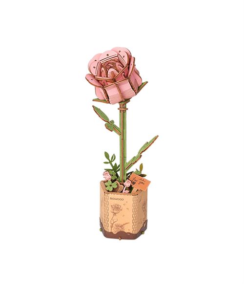 Rowood Rose Puzzle 3D En Bois Rosier