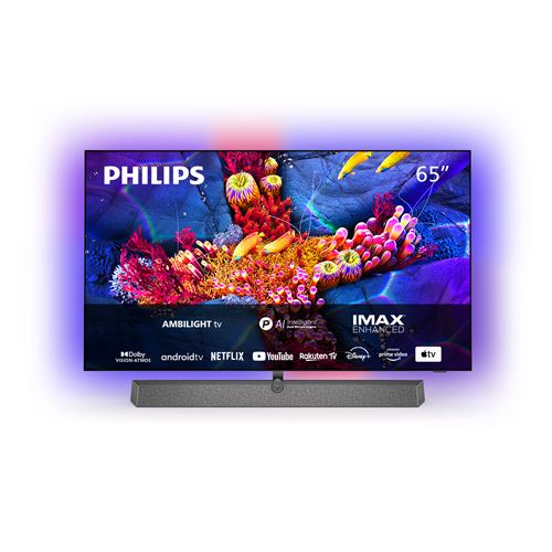 TV Philips 77OLED937 194 cm 4K UHD Android Cadre en métal