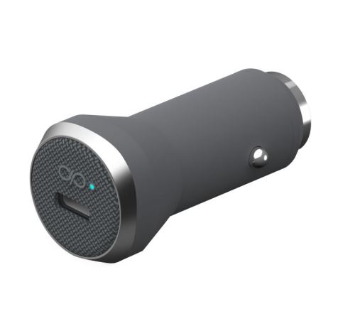 BigBen Connected Force Power - Adaptateur d'alimentation pour voiture - 27 Watt - Fast Charge, PD (24 pin USB-C) - gris