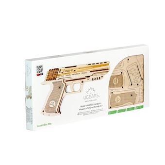 Puzzle 3D Ugears Pistolet Wolf 01