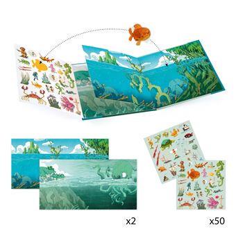 Jeu créatif Djeco Les aventures en mer Histoires de stickers