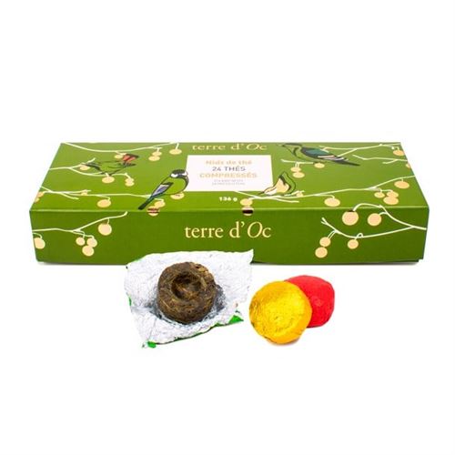 Coffret Terre D'oc 24 Mini Nids de Thé Compressé