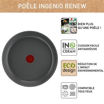 Poêle Tefal Ingenio Renew L2600502 26 cm Gris