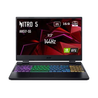PC Portable Gaming Acer Nitro 5 AN517-55-5772 17.3" Intel Core i5 16 Go RAM 512 Go SSD Noir