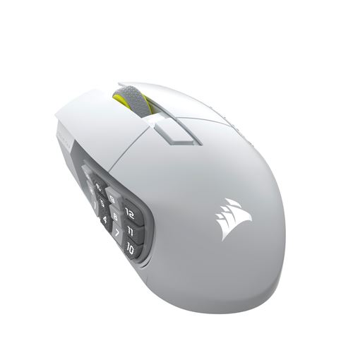 Souris gaming sans fil Corsair Scimitar Elite WL SE Blanc