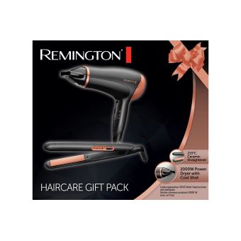 Coffret cadeau coiffure Remington sèche-cheveux et lisseur D3012GP 2000W  Noir - Achat & prix