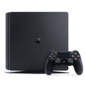 Pack Fnac Console Sony PS4 Slim 500 Go Noir + 2ème Manette Sony Dual Shock 4 Noir V2 + FIFA 18 + Le Guide FIFA 18