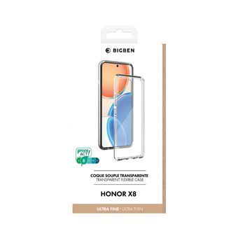 Coque de protection Silisoft souple pour Honor X8 BigBen Connected Transparent