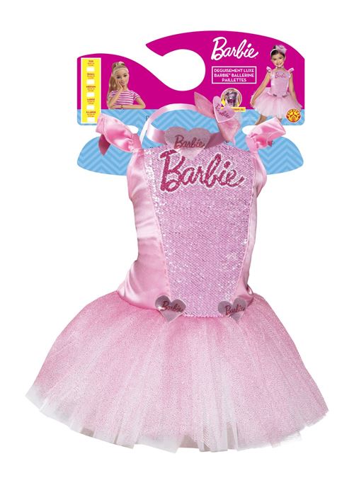 Déguisement luxe sequins reversibles Rubie's France Barbie Ballerine Taille S
