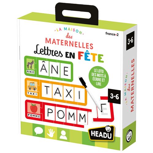 Jeu écriture et lettres Headu Lettre en fête - Headu