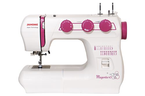 Janome Magenta 43 naaimachine 60 W wit en roze