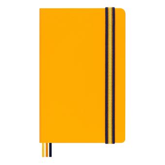 CARNET GRAND FORMAT PAGES LIGNEES K-WAY ORANGE COUVERTURE RIGIDE ETANCHE