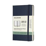 Agenda scolaire semainier Moleskine Pocket Couverture rigide 2021-2022 Bleu