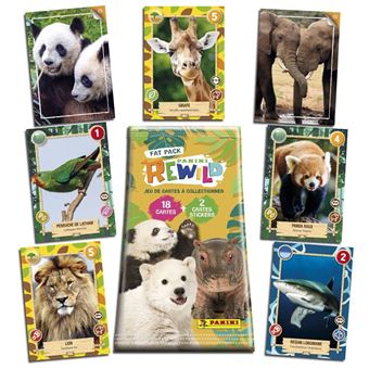 Jeu de cartes Panini Rewild Trading Cards Fat Pack 20 cartes