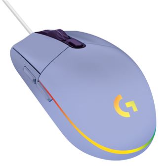 Souris Gaming filaire Logitech G203 Lightsync Violet - 1