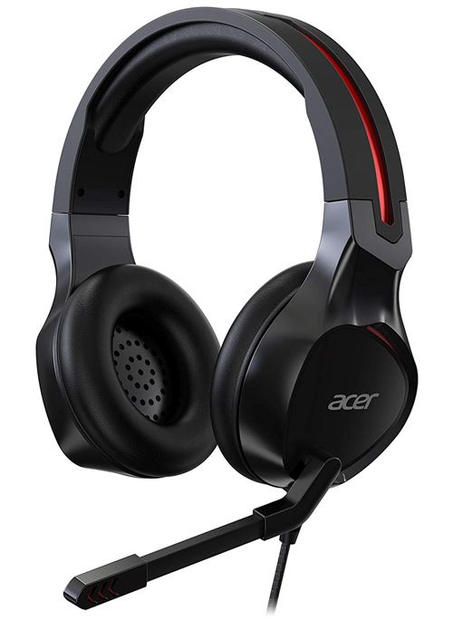 Micro-casque Gaming Acer Nitro Noir et Rouge