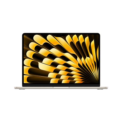 Apple MacBook Air 13,6" 256Go SSD 8 Go RAM Puce M3 CPU 8 cœurs GPU 8 cœurs Lumière stellaire